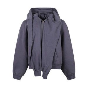 Balenciaga Oversized Zip-Up Sweater With Hood - NWT
